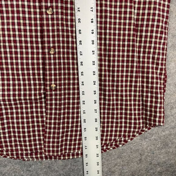 Walt Disney World Mickey Mouse Mens Checkered Short Sleeve Shirt Size‎ M Cotton - Picture 9 of 9